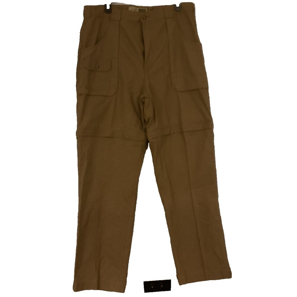 Cabela's Outdoor Convertible Cargo Pants / Shorts Men 36 x 32 Belted‎ Zip Hiking